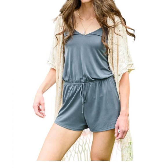 NEW CY FASHION till the morning romper in grey - Picture 1 of 3